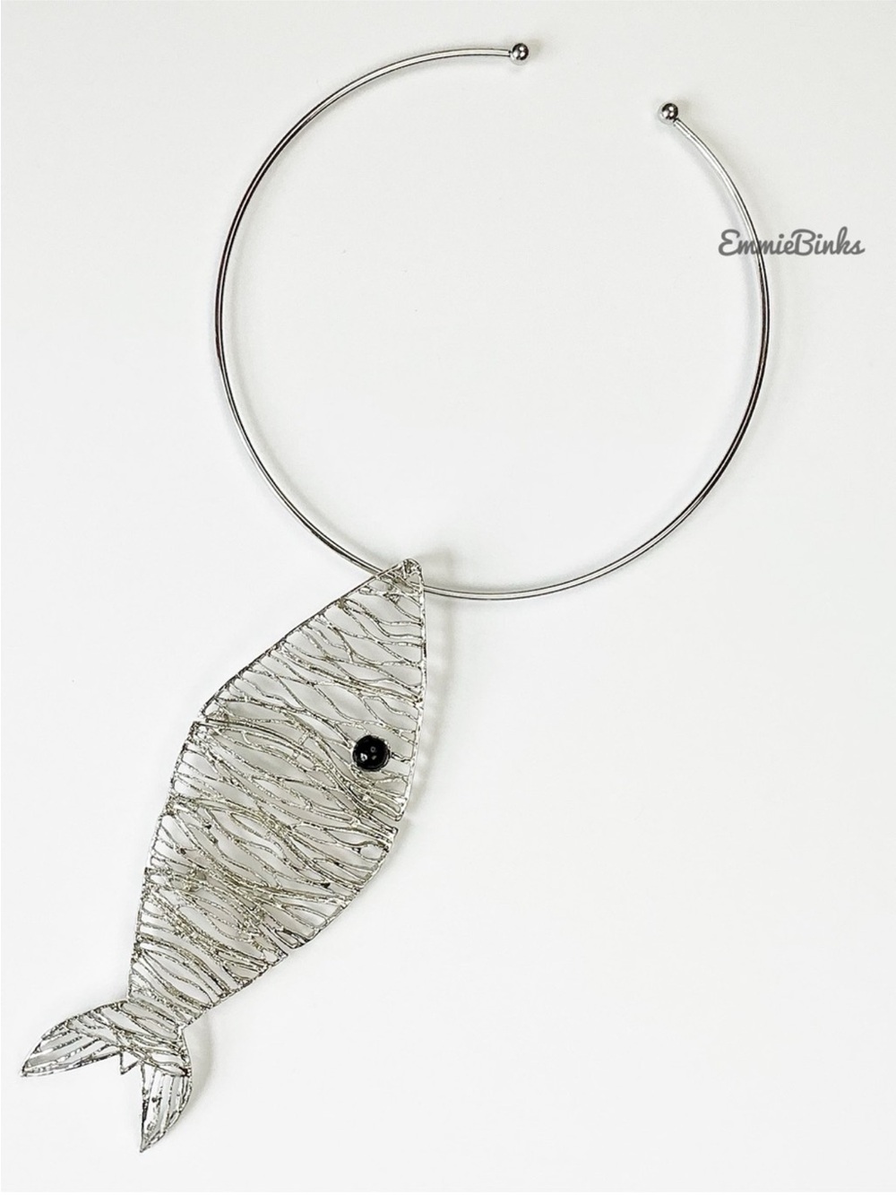 New Zara Fish Statement Choker Necklace